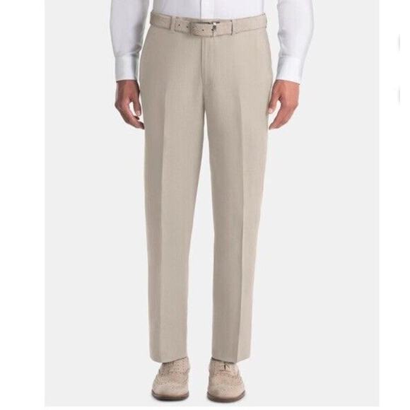Lauren Ralph Lauren Other - Lauren‎ Ralph Lauren Mens Beige Flat Front Classic Fit Pants 38W/28.5L (1685)